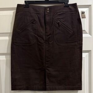 Ralph Lauren Dark Brown Pencil Skirt